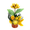 Цветок искусственный в горшочке "Нежный букетик желтый" 15 см 0802В3 645-154